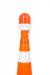 Конус дорожный сигнальный КС 1.4 (320 мм) оранжевый, 1 белая полоса
