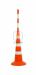 Конус сигнальный с утяжелителем КС 3.4.0 (750 мм) оранжевый, 3 белые полосы
