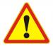 1.33 — Прочие опасности - временный дорожный знак на желтом фоне